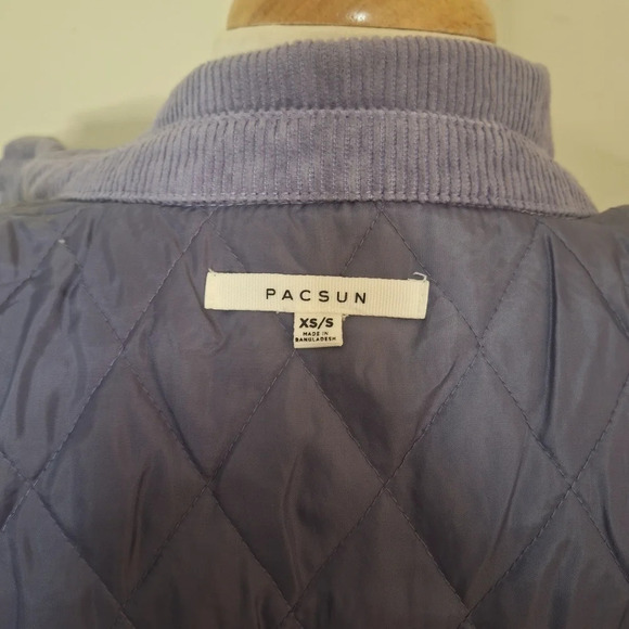 Pacsun corduroy raw hem  quilted lining jacket SZ S NWOT - Picture 7 of 7